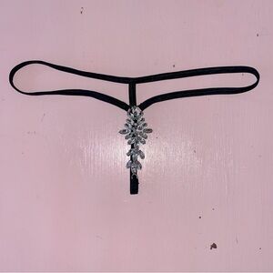 Decorative Over-Outfit Rave Festival Costume Bottoms Rhinestone Thong Sparkly OS